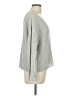 Fate Metallic Gray Silver Pullover Sweater Size L - photo 4