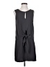 Lr 100% Polyester Solid Gray Casual Dress Size S - photo 1