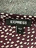 Express 100% Polyester Purple Brown 3/4 Sleeve Blouse Size M - photo 7