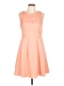 Darling Solid Orange Cocktail Dress Size L - photo 1