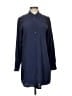 Equipment 100% Silk Blue Long Sleeve Silk Top Size S - photo 1