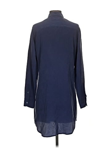 Equipment Long Sleeve Silk Top (view 2)