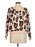 Debut Animal Print Pink Pullover Sweater Size Med - Lg - photo 1
