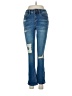ROYALTY Hearts Blue Jeans Size 6 (petite) - photo 1