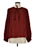 J.Crew 100% Polyester Burgundy Long Sleeve Blouse Size M - photo 1