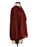 J.Crew 100% Polyester Burgundy Long Sleeve Blouse Size M - photo 4
