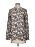 J.Crew Factory Store 100% Polyester Animal Print Gray Long Sleeve Blouse Size XS - photo 1