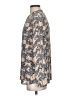 J.Crew Factory Store 100% Polyester Animal Print Gray Long Sleeve Blouse Size XS - photo 5