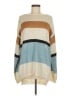 Assorted Brands Color Block Tan Ivory Pullover Sweater Size M - photo 1