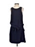 Theory 100% Silk Solid Blue Casual Dress Size 0 - photo 2
