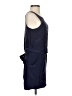 Theory 100% Silk Solid Blue Casual Dress Size 0 - photo 4