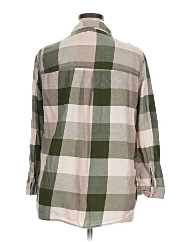 Divided by H&M 3/4 Sleeve Button-Down Shirt (view 2)