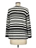 Alfred Dunner 100% Acrylic Chevron-herringbone Black Pullover Sweater Size M - photo 2