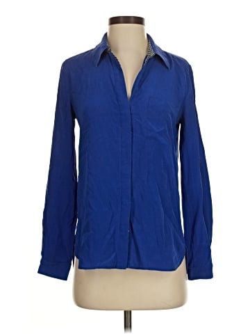 Diane von Furstenberg Long Sleeve Silk Top (view 1)