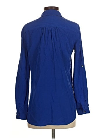 Diane von Furstenberg Long Sleeve Silk Top (view 2)