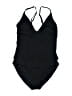 MICHAEL Michael Kors Solid Black One Piece Swimsuit Size 10 - photo 1