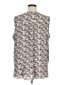 Gibson Floral Ivory Sleeveless Blouse Size 1X - photo 2