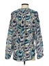 J.Crew 100% Silk Teal Blue Long Sleeve Silk Top Size 4 - photo 2
