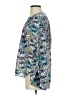 J.Crew 100% Silk Teal Blue Long Sleeve Silk Top Size 4 - photo 5