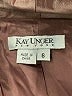 Kay Unger 100% Silk Metallic Burgundy Silk Blazer Size 6 - photo 6