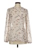 Octavia 100% Polyester Ivory Long Sleeve Blouse Size M - photo 1
