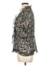 Notations 100% Polyester Silver Short Sleeve Blouse Size 4 - photo 5