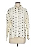 Zara Polka Dots Ivory Long Sleeve Blouse Size M - photo 1