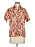 A.L.C. 100% Linen Floral Pink Short Sleeve Blouse Size 2 - photo 1