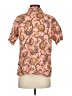 A.L.C. 100% Linen Floral Pink Short Sleeve Blouse Size 2 - photo 2