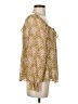 DR2 100% Polyester Gold Long Sleeve Blouse Size S - photo 4