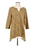 14th & Union 100% Polyester Gold 3/4 Sleeve Blouse Size S - photo 1