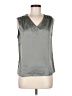 Unbranded 100% Polyester Silver Sleeveless Blouse Size M - photo 1