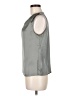 Unbranded 100% Polyester Silver Sleeveless Blouse Size M - photo 5