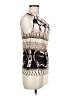 Calvin Klein Silver Black Sleeveless Blouse Size M - photo 4
