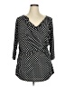 Worthington Black 3/4 Sleeve Blouse Size 1X - photo 1