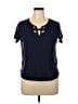 MICHAEL Michael Kors Blue Short Sleeve Top Size XL - photo 1