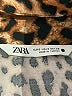 Zara 100% Viscose Animal Print Brown 3/4 Sleeve Button-Down Shirt Size S - photo 7