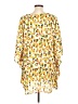 Caramela 100% Polyester Yellow 3/4 Sleeve Blouse Size L - photo 2