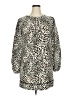 LDT 100% Polyester Animal Print Silver Casual Dress Size 14 - photo 1