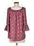 Max Studio 100% Polyester Red 3/4 Sleeve Blouse Size M - photo 2