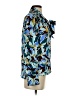 Hobbs London 100% Polyester Floral Blue Long Sleeve Blouse Size 2 - photo 4