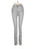 7 For All Mankind Metallic Gray Jeans Size 26 waist - photo 1