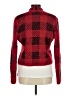 August Silk Plaid Red Cardigan Size M - photo 2