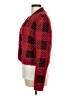 August Silk Plaid Red Cardigan Size M - photo 5