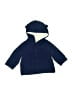 First Impressions 100% Nylon Blue Zip Up Hoodie Size 6-9 mo - photo 1