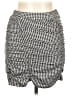 Urban Romantics Checkered-gingham Gray Black Casual Skirt Size L - photo 1