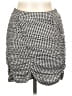 Urban Romantics Checkered-gingham Gray Black Casual Skirt Size L - photo 2