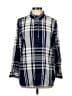 Liz Claiborne Blue 3/4 Sleeve Button-Down Shirt Size L - photo 1