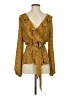 Max Studio 100% Polyester Yellow Long Sleeve Blouse Size S (estimated) - photo 1
