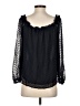 J.Crew Black 3/4 Sleeve Silk Top Size XS - photo 2